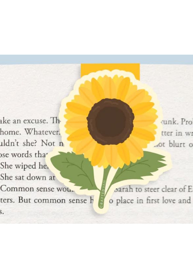 Craftedvan Magnetic Bookmarks - 51 StylesBookmarkSunflower