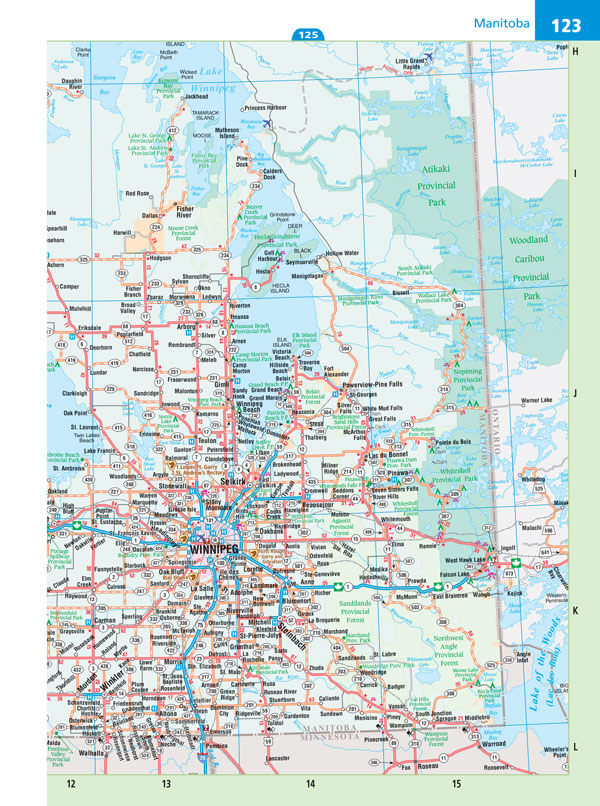 MapArt Winnipeg & Manitoba Street Atlas/Manitoba Back Road Atlas 2023 Edition