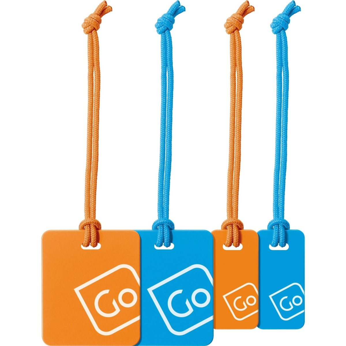 Go Travel Luggage Tags Family PackBlue/Orange