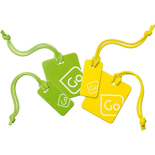 Product Image – Go Travel Luggage Tags Family PackBlue/Orange