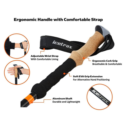 Product Image – Icetrax Aluminum Trekking PolesWalking Poles