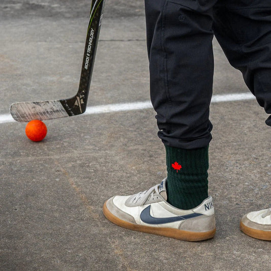 Product Image – J.B. Field's - "Canadian Maple Leaf" Organic Cotton Crew Sock