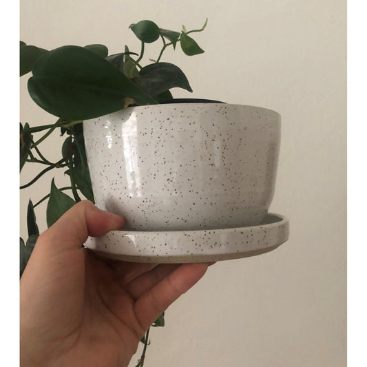 Product Image – Lot.Ceramics Planter with DrainagePots & PlantersGloss White