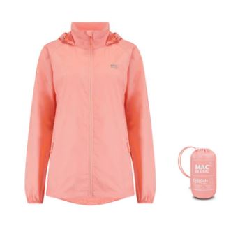 Mac In A Sac Unisex Packable Waterproof JacketTravel ClothingSCoral