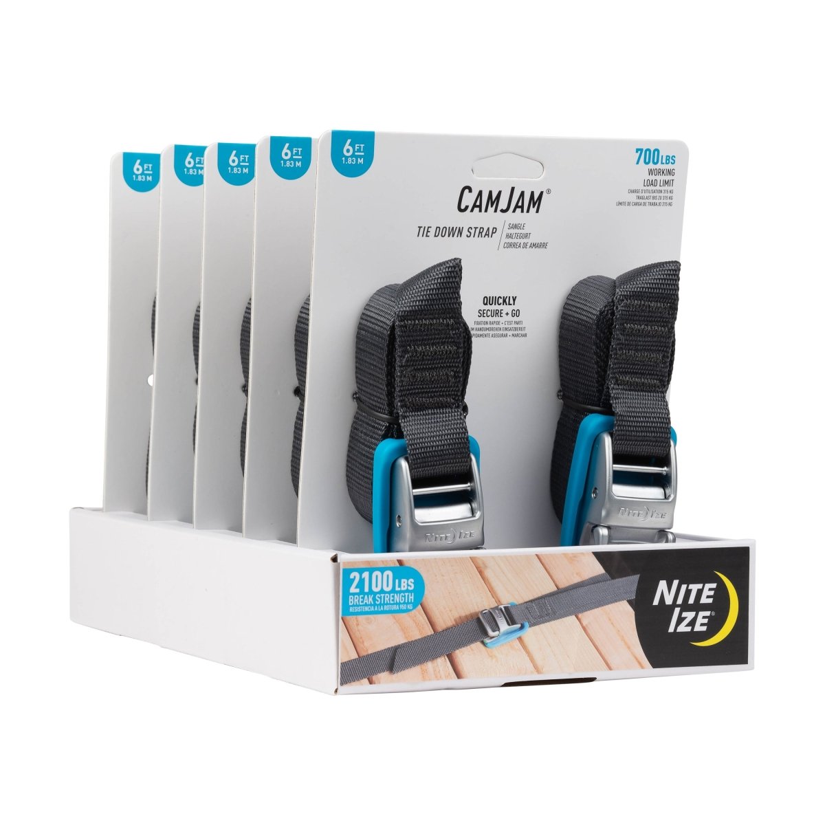 Nite Ize CAMJAM® TIE DOWN STRAPS 6' - 2 PackTie Down Straps
