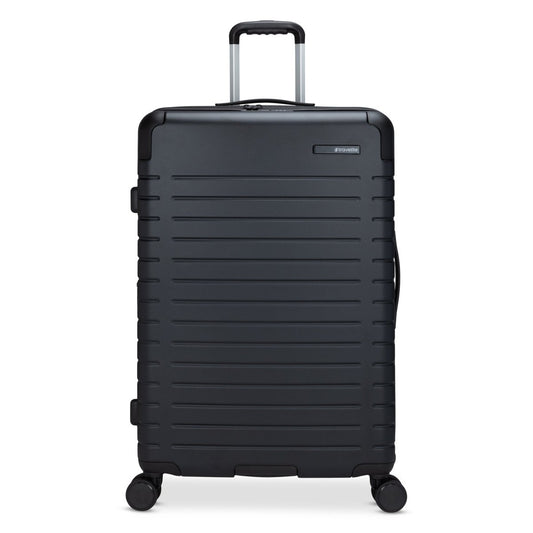 Product Image – Travelite Epicure 28" Expandable Hardside Spinner, black, front view