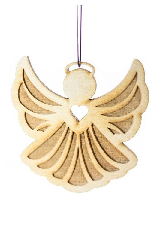 Product Image – Fresh Emblem Rescentable Wood Car Air Freshener - Emblem Only (Unscented)Vehicle Air FreshenersAngel