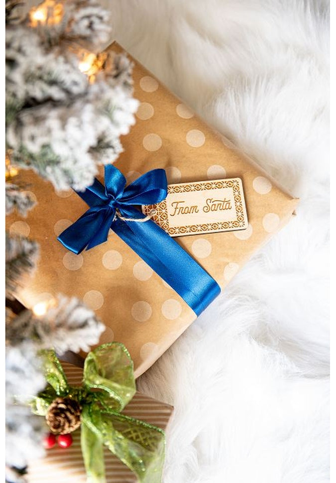 Huron Woodwork Gift tag 'From Santa' Ornamentornament