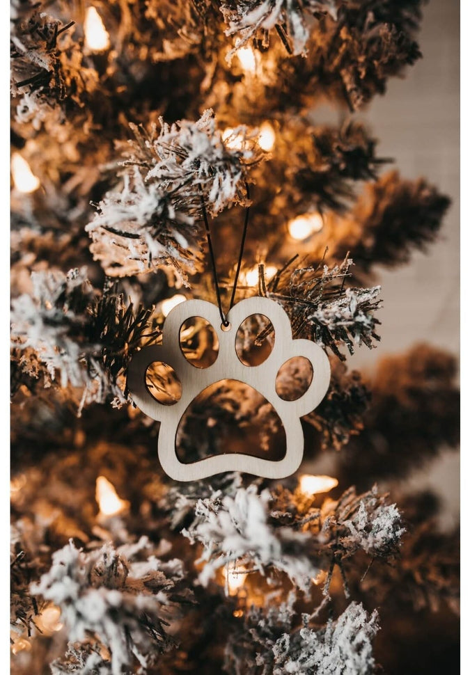 Huron Woodwork Pet Paw Ornamentornament