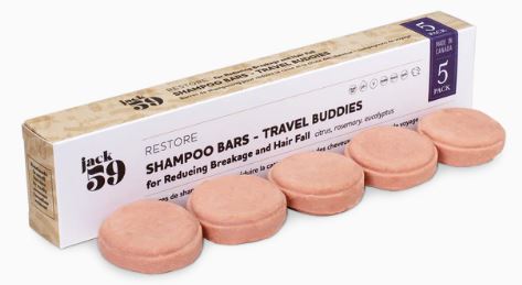 Product Image – Jack59 Travel Size Shampoo Bar Refill 5 - PackShampoo BarRestore