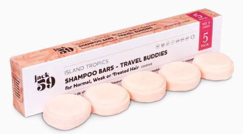 Jack59Jack59 Travel Size Shampoo Bar Refill 5-PackShampoo Bar1020044