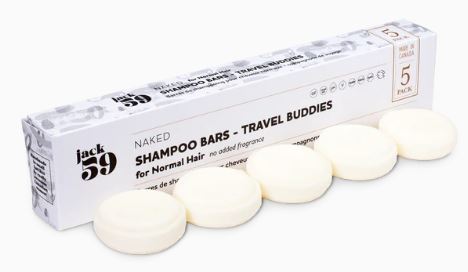 Jack59 Travel Size Shampoo Bar Refill 5 - PackShampoo BarNaked