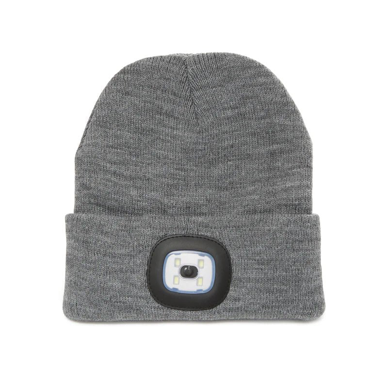 Kikkerland Grey Light Up Beanie