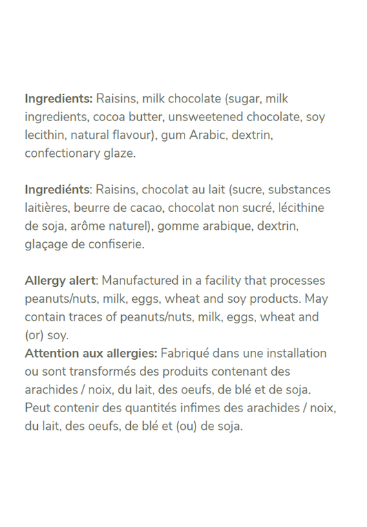 Product Image – Mordens' of Winnipeg Chocolate Covered RaisinsFood