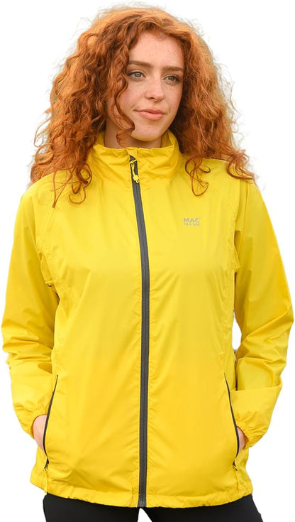 Mac In A Sac Unisex Packable Waterproof Jacket - YELLOW AND CORAL ONLY