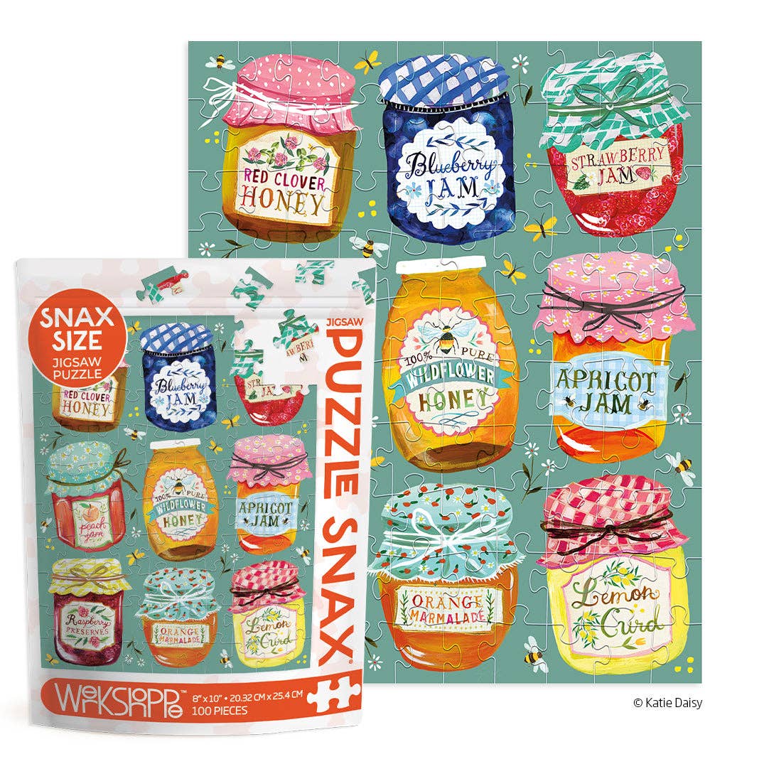 WerkShoppe 100 Piece Jigsaw Puzzle - Jam & Honey