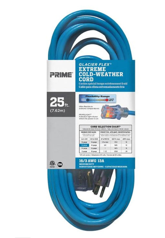 Product Image – Prime Glacier Flex® Extreme Cold Weather Extension Cord - 25ft