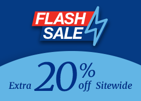 Flash Sale gif. Extra 20% off Sitewide.
