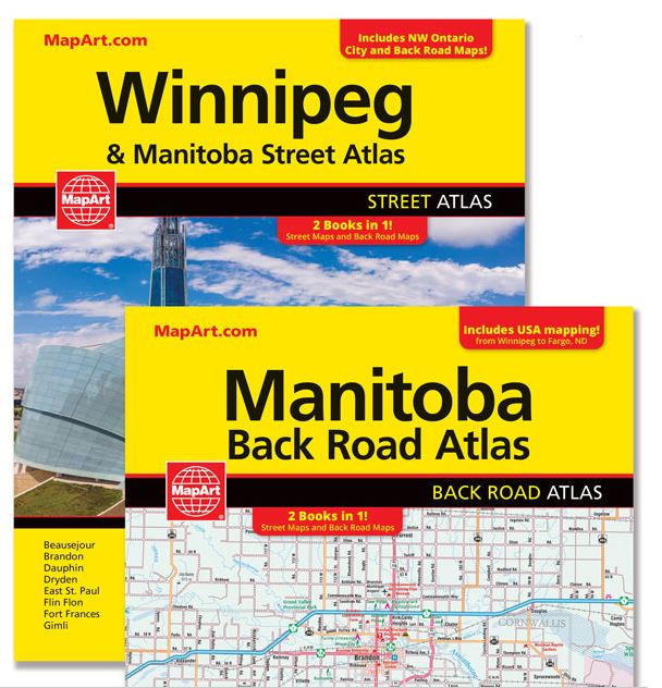 Winnipeg & Manitoba Street Atlas/Manitoba Back Road Atlas 2023 Edition