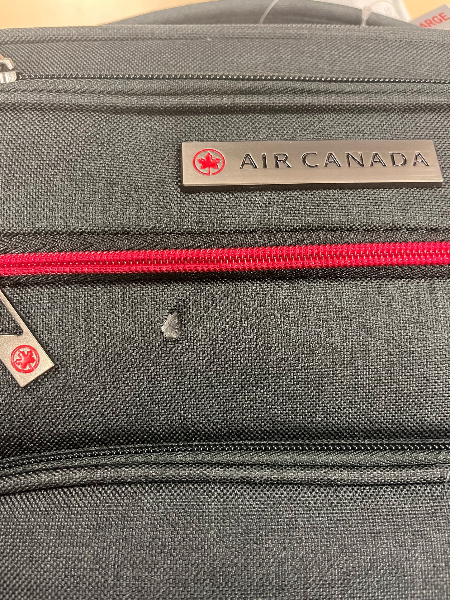 Air Canada Soft Side Carry-on Suitcase - Minor Defect In Fabric - Marked Down Accordingly