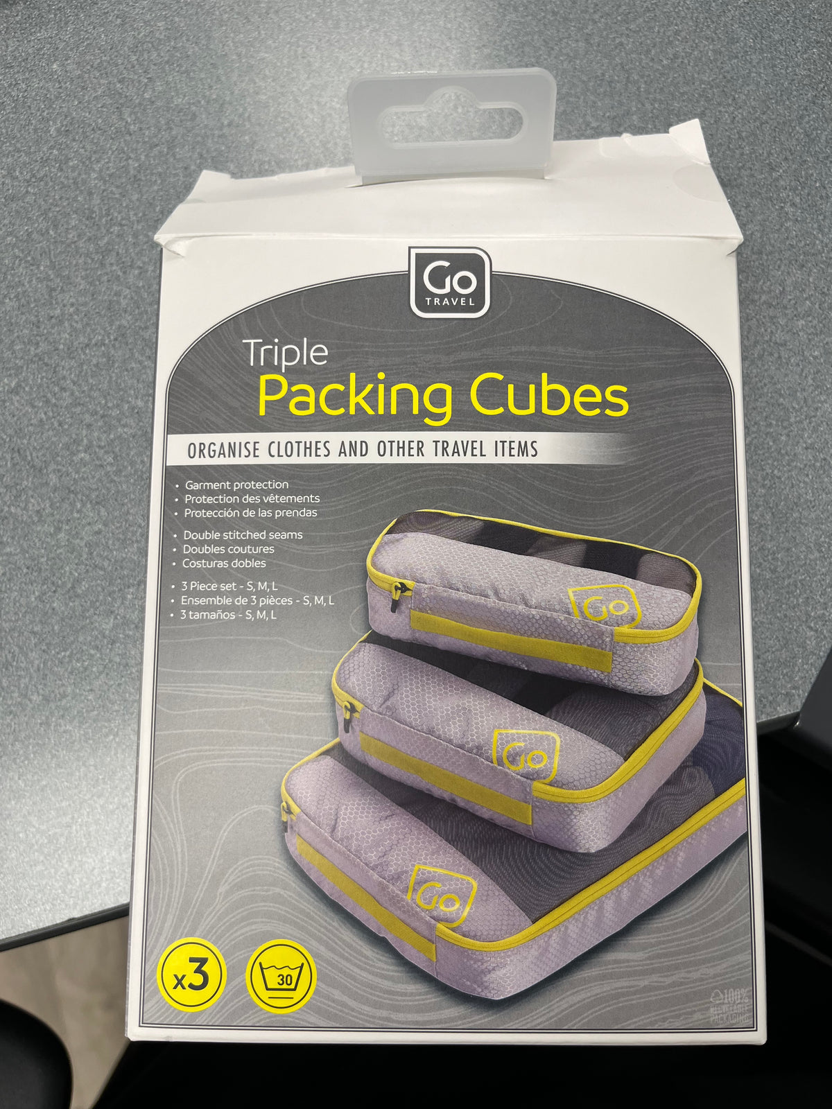 Go Travel Triple Packing Cubes - Damaged Packaging - Marked Down Accordingly