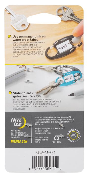 Nite Ize Identikey Slidelock Dual Carabiner 2 Pack