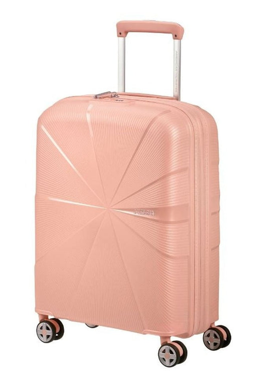 Product Image – American Tourister StarVibe Carry On SpinnerLuggageMetallic Peach