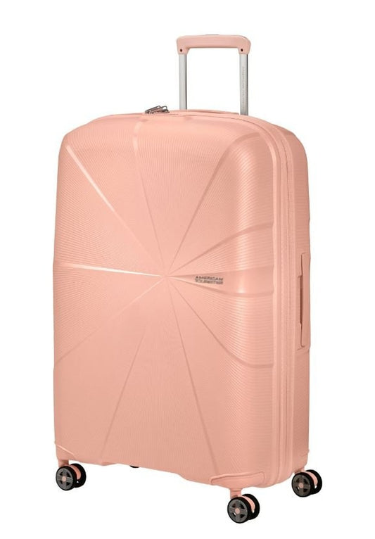 Product Image – American Tourister StarVibe Large SpinnerLuggageMetallic Peach