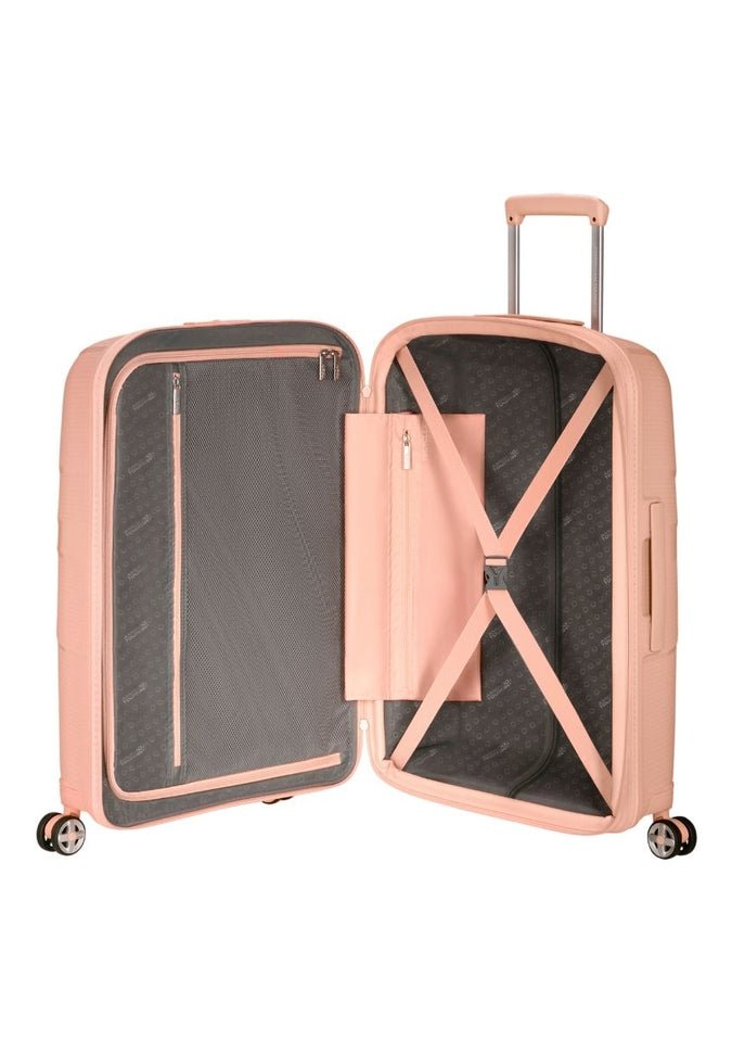 American Tourister StarVibe Medium SpinnerLuggageMetallic Peach