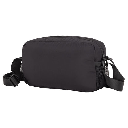 The Bench Nylon Crossbody is a compact everyday bag with mesh pockets and an adjustable strap.