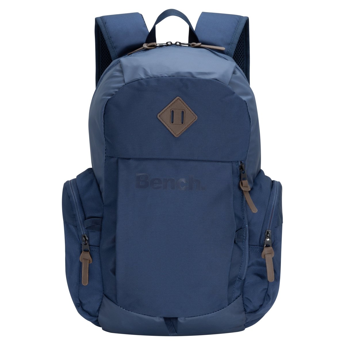 Bench Terra Backpack by Bench: durable, adjustable straps, multiple zip pockets. Shown on a white background.