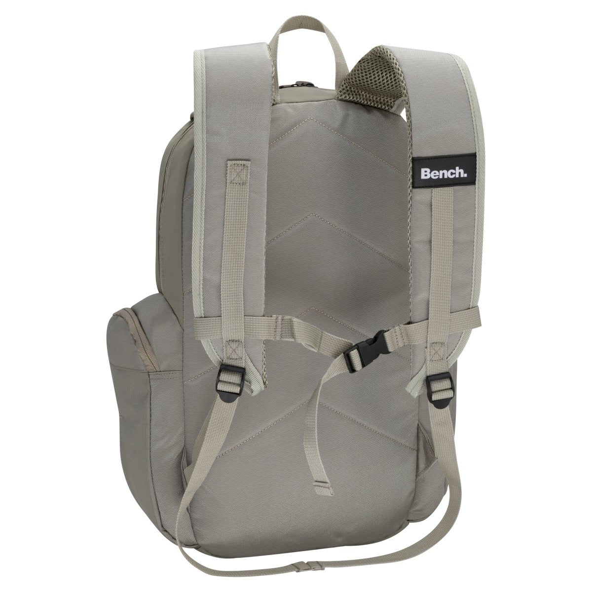 Bench Terra Backpack by Bench with padded straps, chest buckle, and logo.