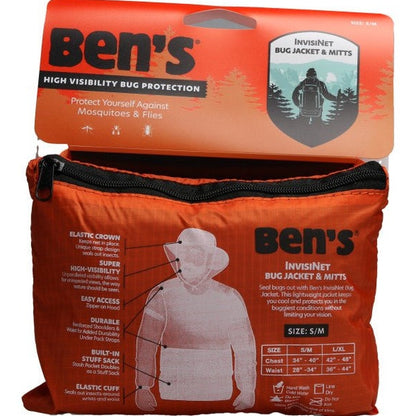 Ben's® InvisiNet Bug Jacket & MittsS/M