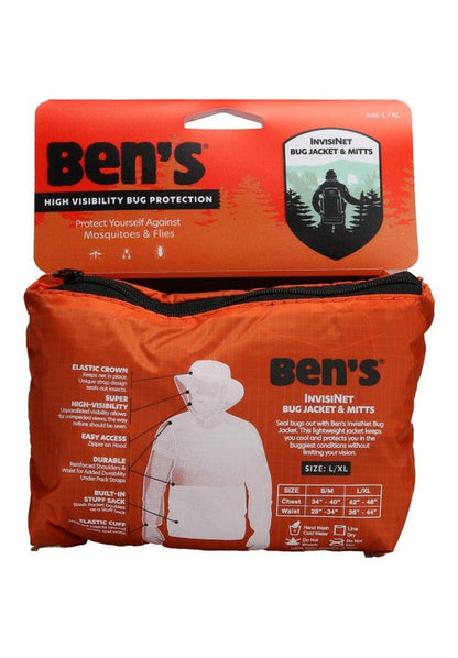 Ben's® InvisiNet Bug Jacket & MittsL/XL