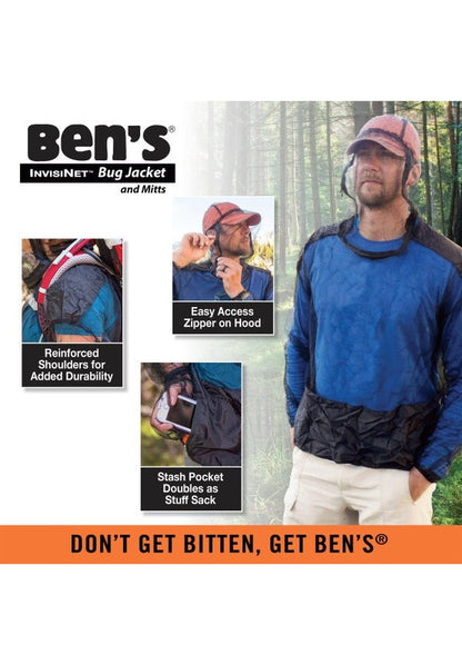 Ben's® InvisiNet Bug Jacket & MittsL/XL