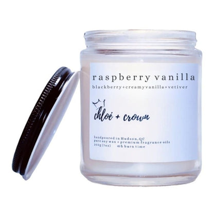 Chloe and Crown 8oz Candles - 8 Scents AvailableCandleRaspberry Vanilla