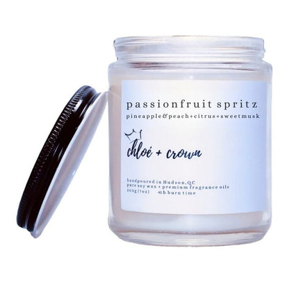 Chloe and Crown 8oz Candles - 8 Scents AvailableCandlePassionfruit Spritz