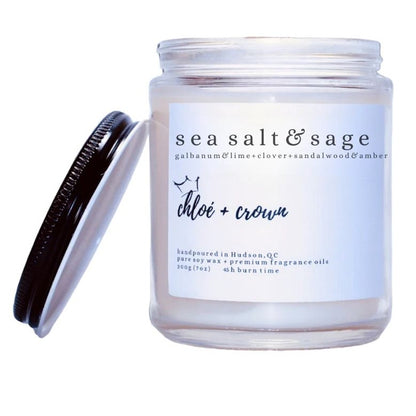 Chloe and Crown 8oz Candles - 8 Scents AvailableCandleSea Salt & Sage