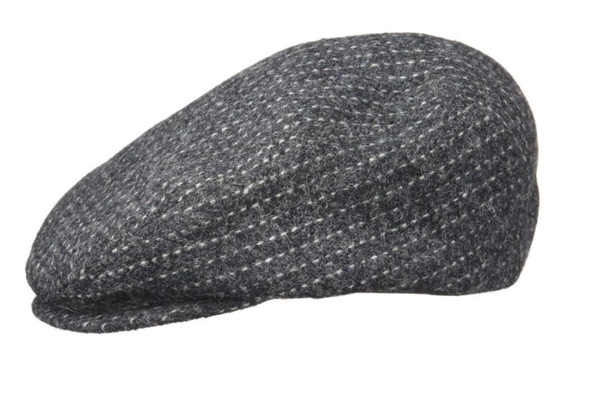 Crown Cap Harris Tweed Flat Cap IvyHatsMedium