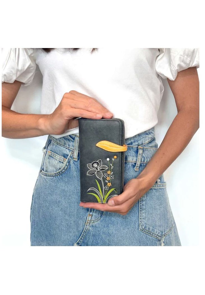 Espe Daffodil RFID Clutch WalletWalletBlue