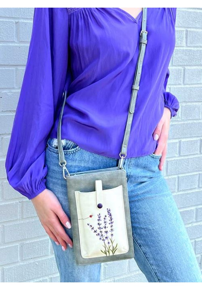 Espe Lavender RFID iSmart CrossbodyCrossbodyBlue