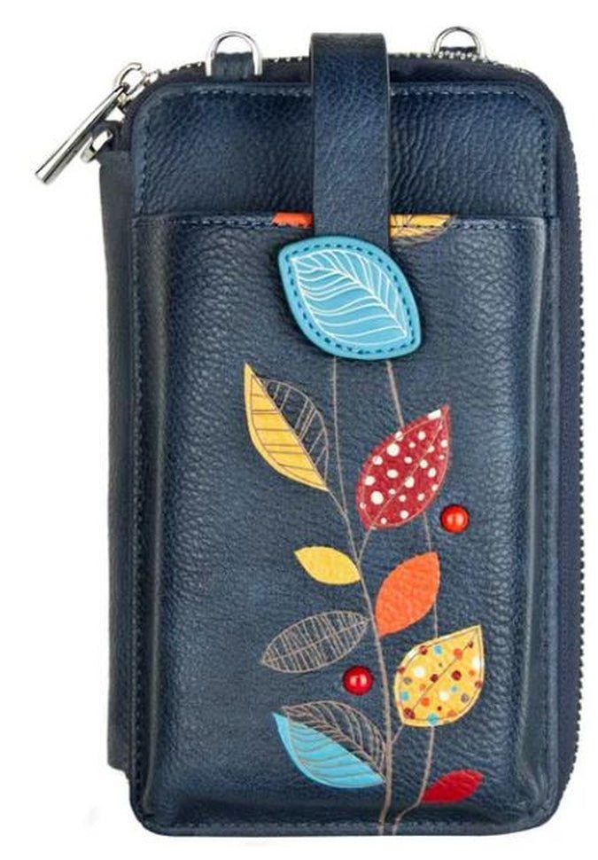 Espe Petal Smartphone PouchCrossbodyBlue