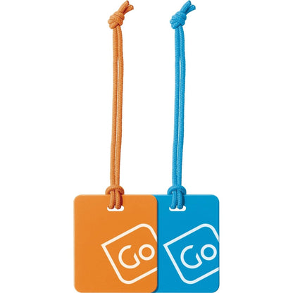 Go Travel Luggage Tags Twin PackBlue/Orange