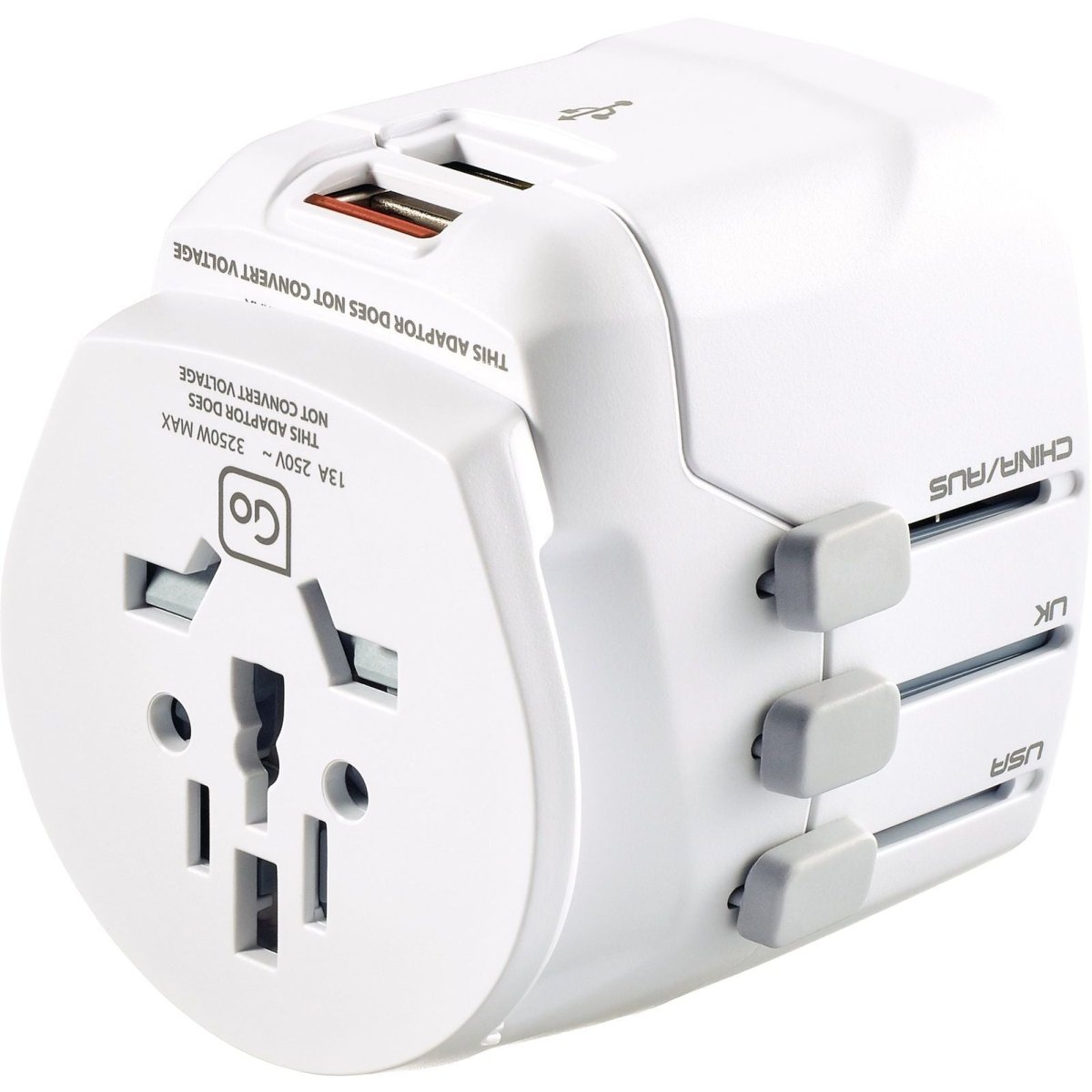 Go Travel - Worldwide Adaptor + USBAdapters