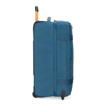 Graphite Metamorph 28" Upright Rollaboard, teal, right side view.