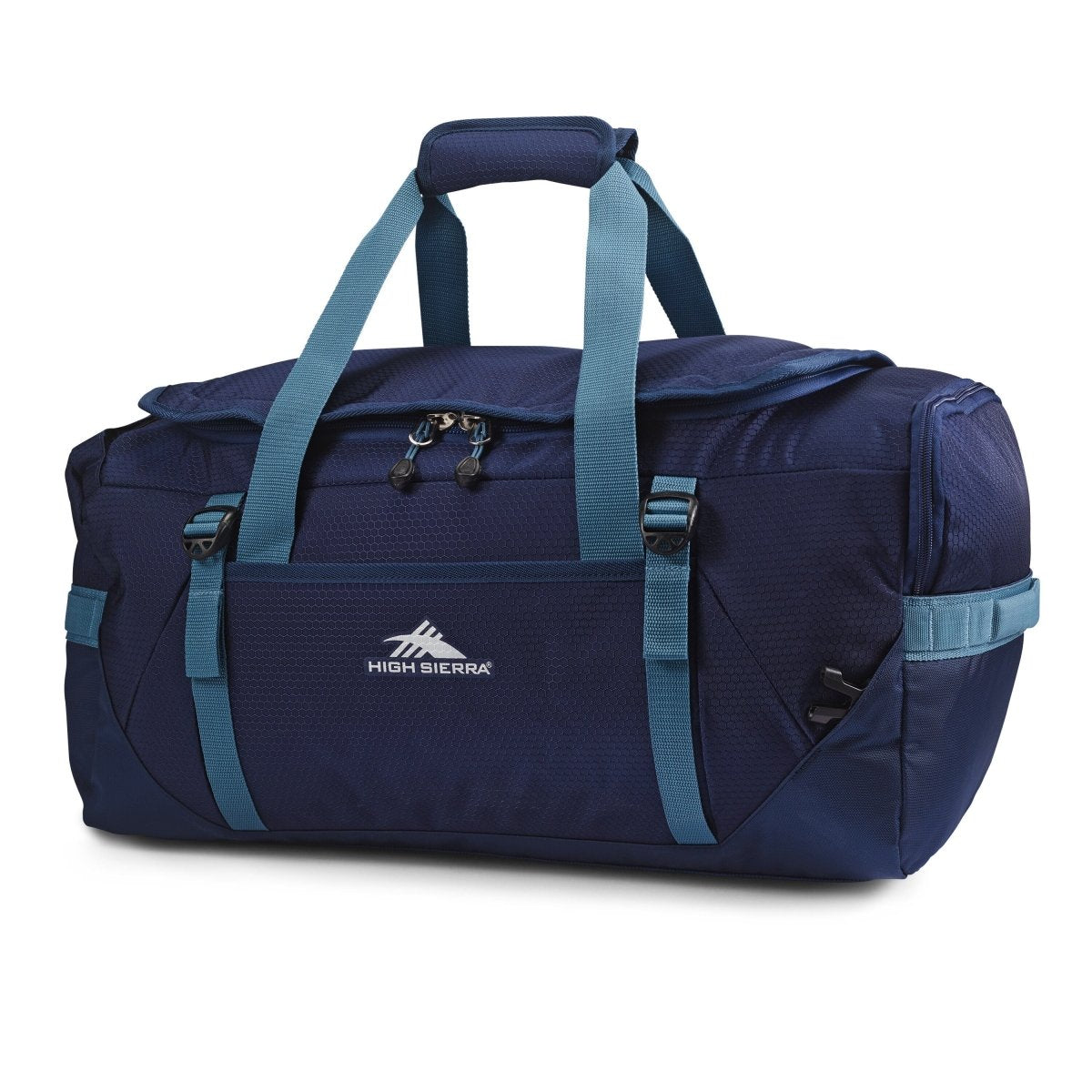 High Sierra Fairlead Collection Convertible DuffleDuffel BagsTrue Navy - Graphite Blue