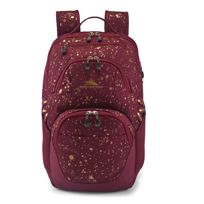 High Sierra Swoop SG BackpackBackpacksCopper Splatter - Maroon