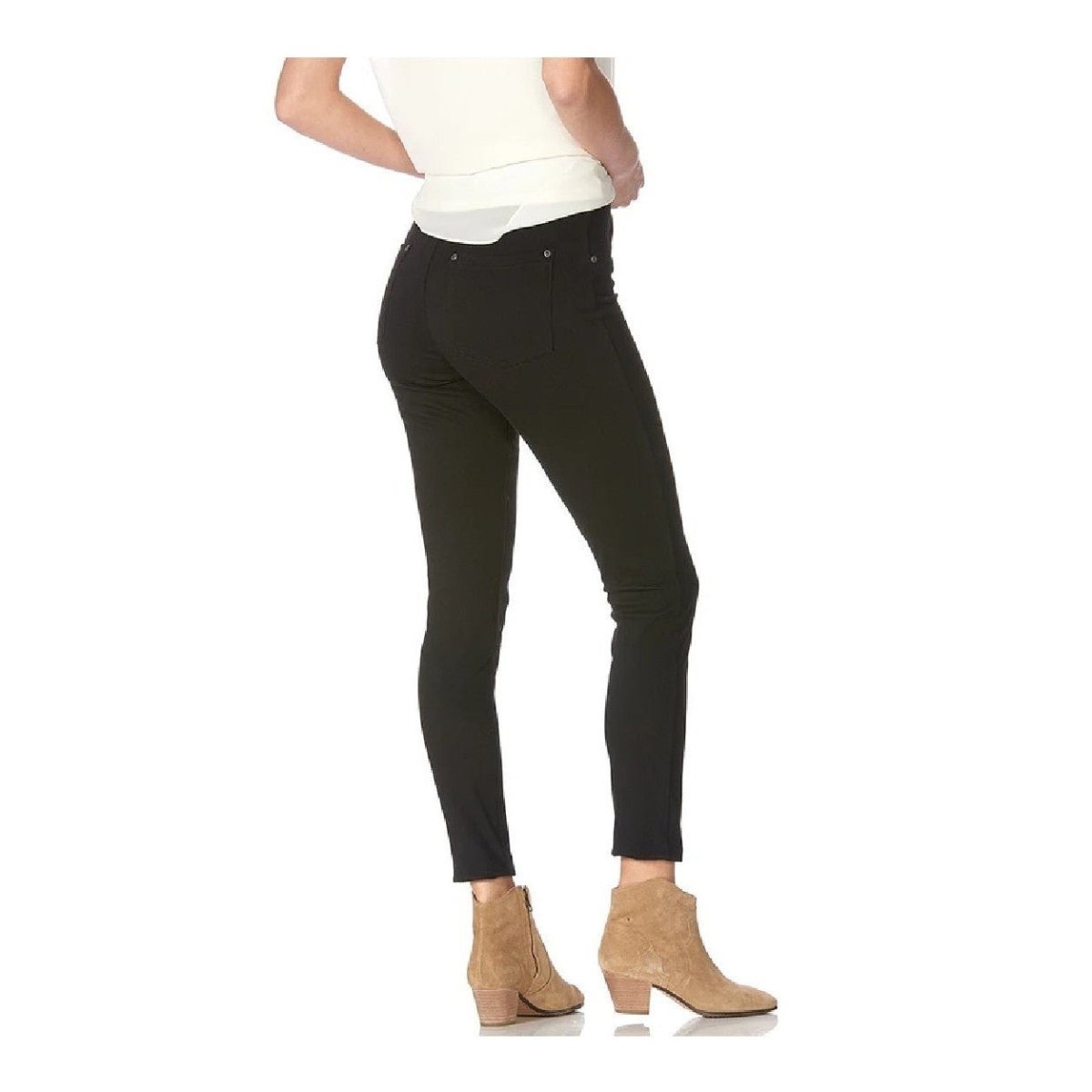 HUE Curvy Ultra Soft High Waist Denim Leggings - SMALL ONLYLeggingsSmallBlack