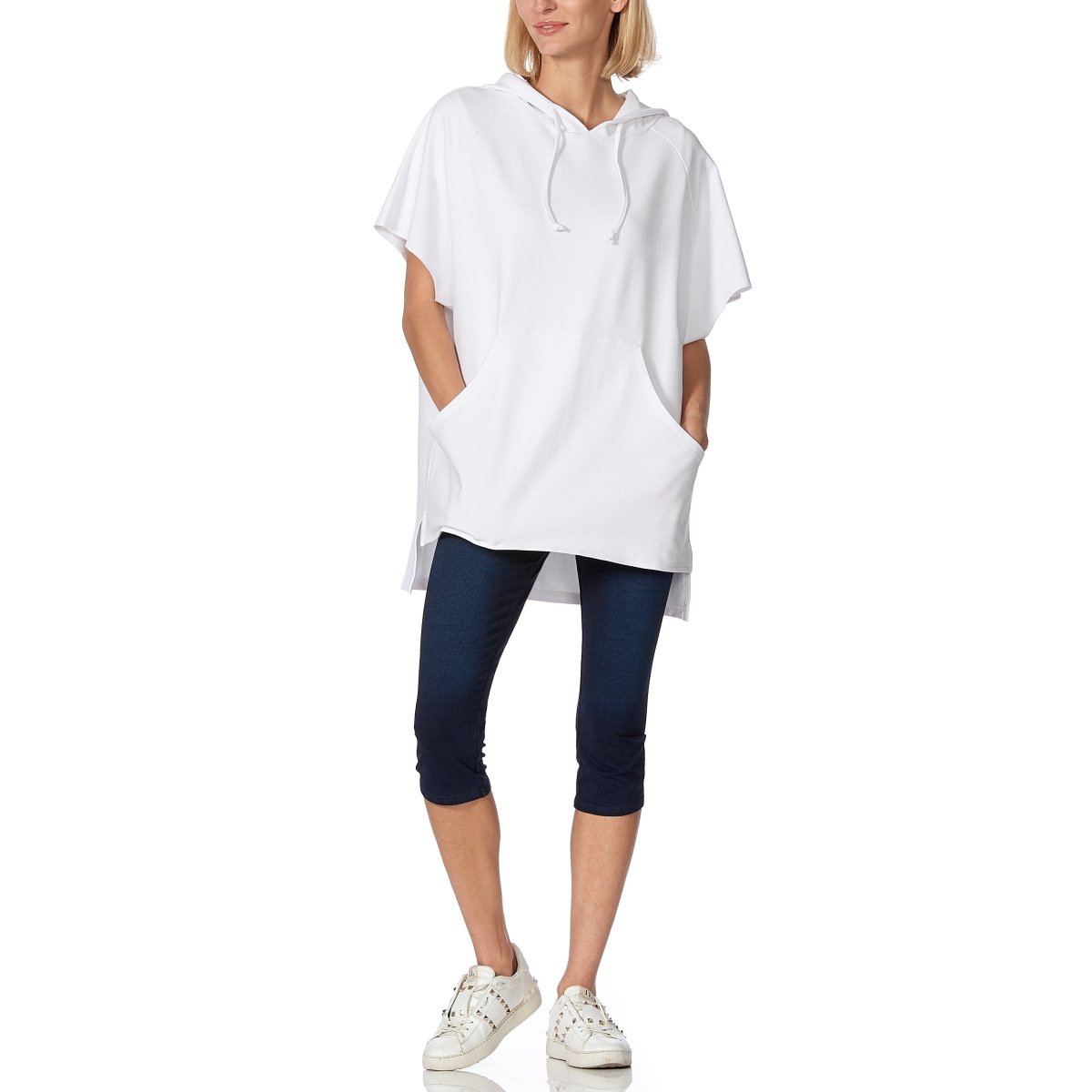 HUE The Perfect Sleeveless HoodieShirts & TopsWhiteS/M