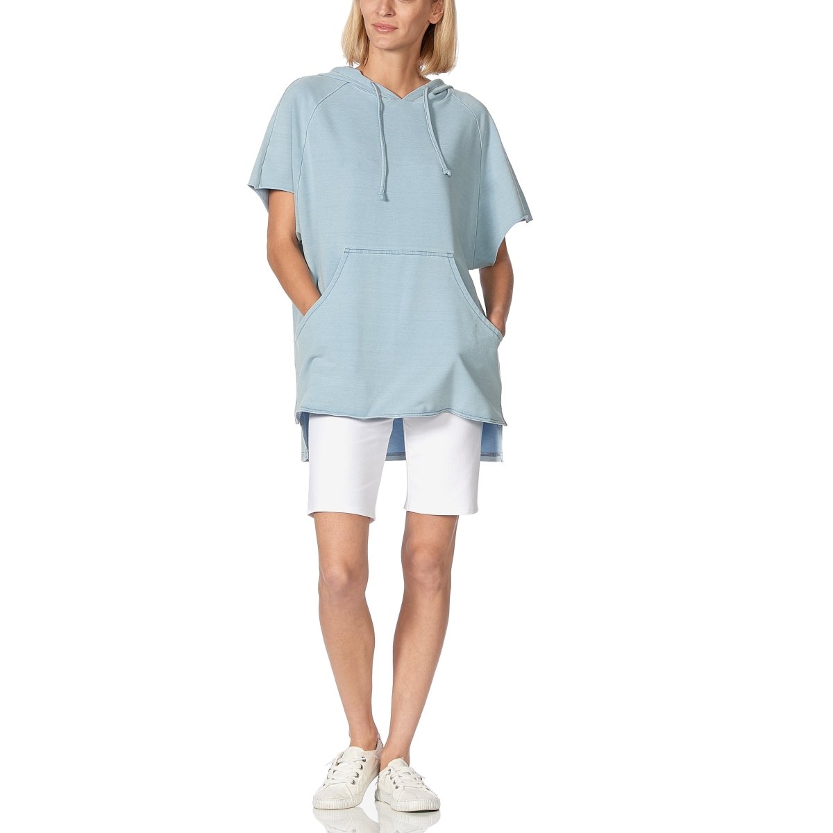 HUE The Perfect Sleeveless HoodieShirts & TopsChambray WashM/L